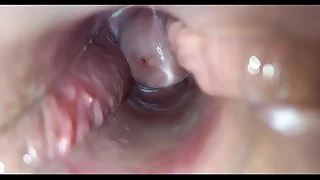 Pulsating orgasm inside vagina